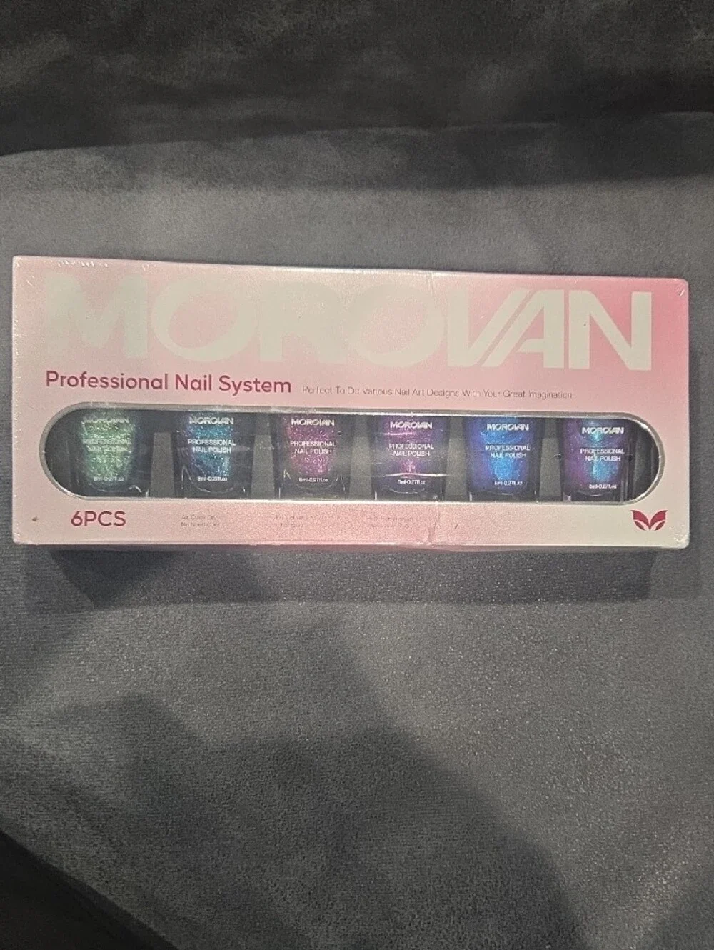 Chameleon Nail Polish Set: 6 Color Holographic Ombre Quick Dry